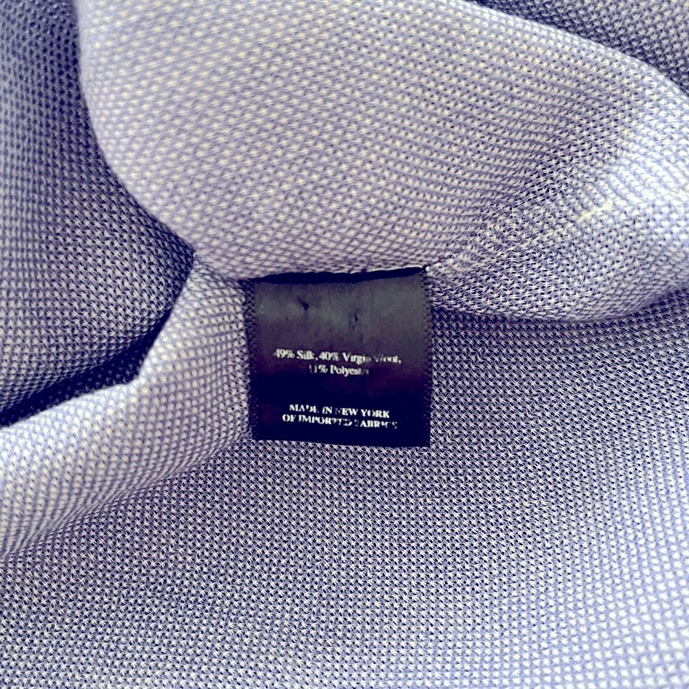 Wes Gordon Blue Tunic with Mandarin Collar - Picture 5 of 8